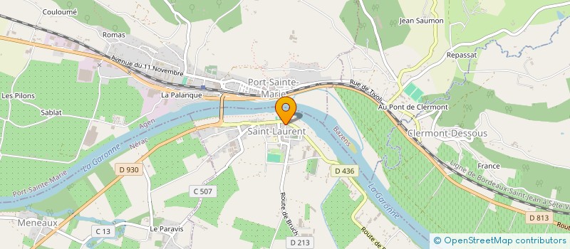 localisation de l'entreprise MADAME HELENE DUBOIS  SAINT-LAURENT