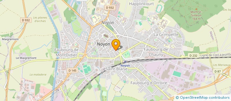 localisation de l'entreprise MADAME HELENE DUCATEZ à NOYON
