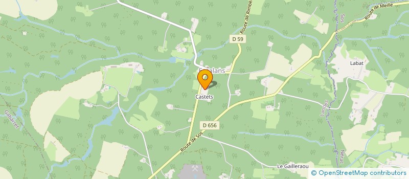 localisation de l'entreprise MADAME HELENE DUCOS  CAZAUBON