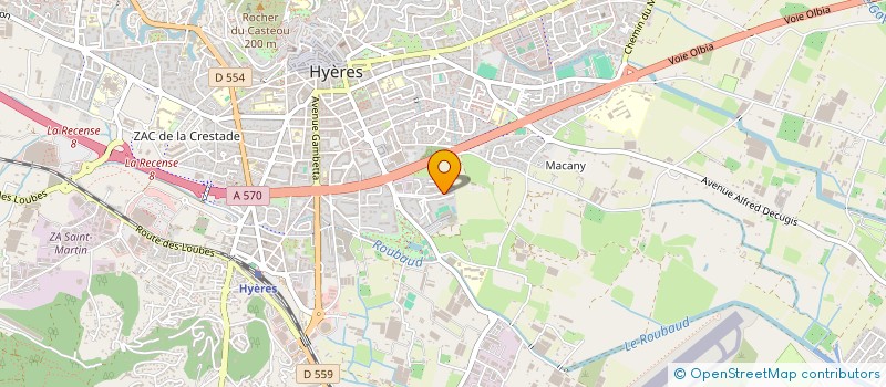 localisation de l'entreprise MADAME HELENE DUCROCQ  HYERES