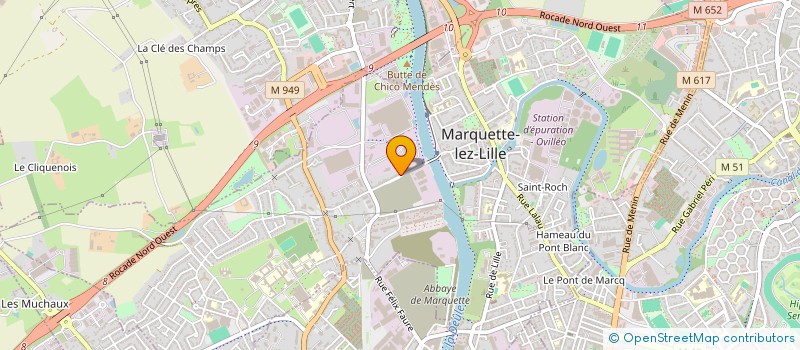 localisation de l'entreprise MADAME HELENE DUFAY  MARQUETTE-LEZ-LILLE