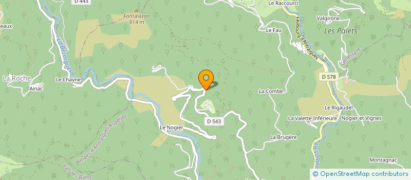 localisation de l'entreprise MADAME HELENE DUFOUR à VALLEES-D'ANTRAIGUES-ASPERJOC
