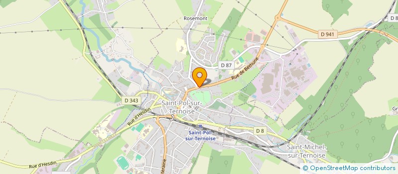 localisation de l'entreprise MADAME HELENE DUHAMEL à SAINT-POL-SUR-TERNOISE