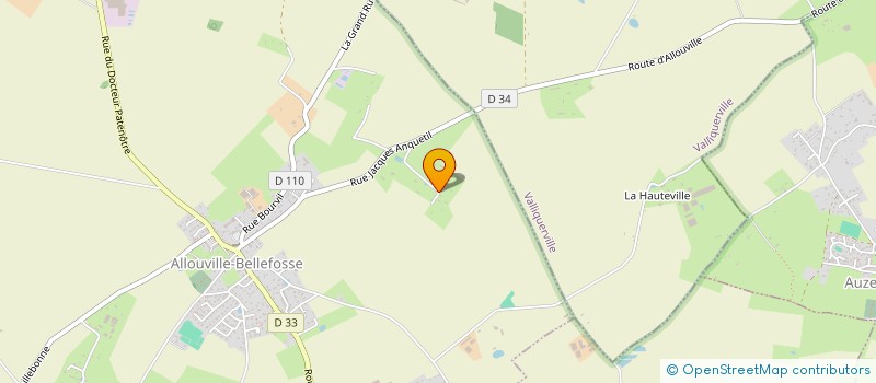 localisation de l'entreprise MADAME HELENE DUHAUDT  ALLOUVILLE-BELLEFOSSE