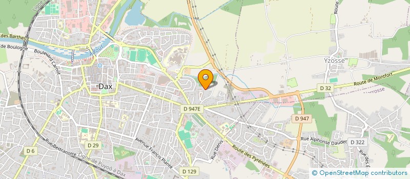 localisation de l'entreprise MADAME HELENE DULHAUSTE  DAX