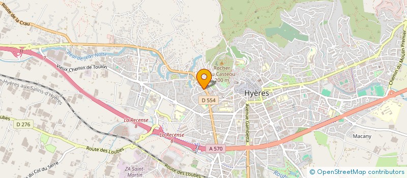 localisation de l'entreprise MADAME HELENE DUNGLAS  HYERES