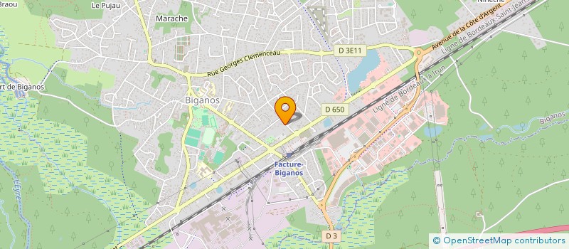 localisation de l'entreprise MADAME HELENE DUPIN  BIGANOS