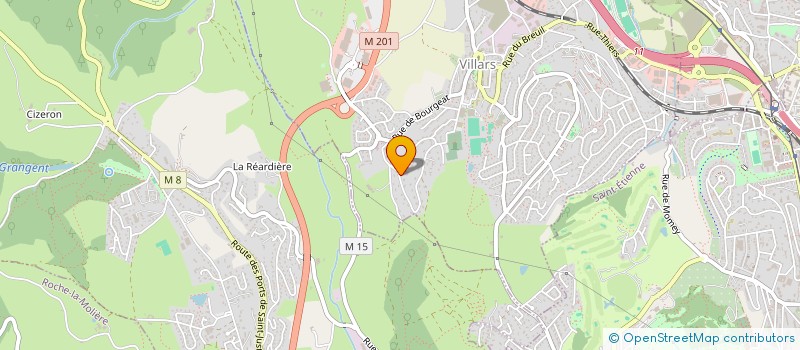 localisation de l'entreprise MADAME HELENE DUPLAY  SAINT-ETIENNE