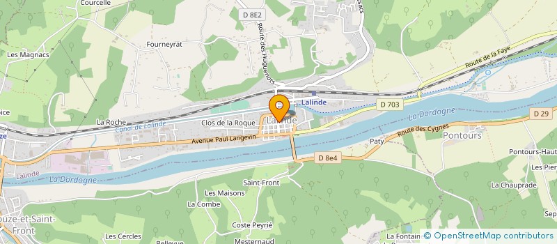localisation de l'entreprise MADAME HELENE DUPONT à LALINDE