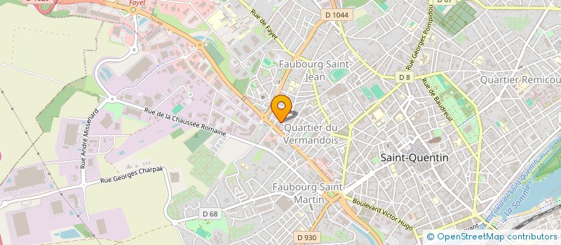 localisation de l'entreprise MADAME HELENE DUPONT  SAINT-QUENTIN