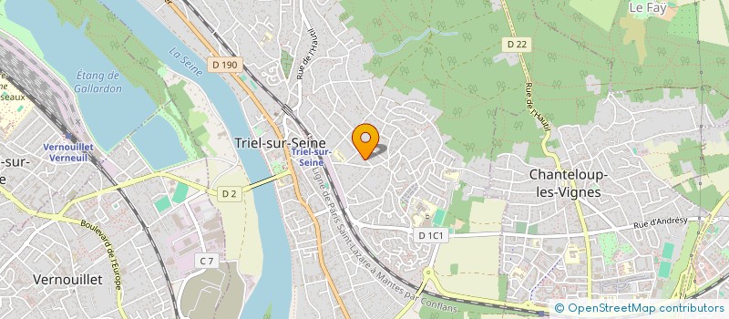 localisation de l'entreprise MADAME HELENE DUPRIEZ à TRIEL-SUR-SEINE