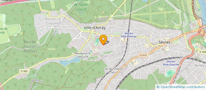 localisation de l'entreprise MADAME HELENE DUPUIS  VILLE-D'AVRAY