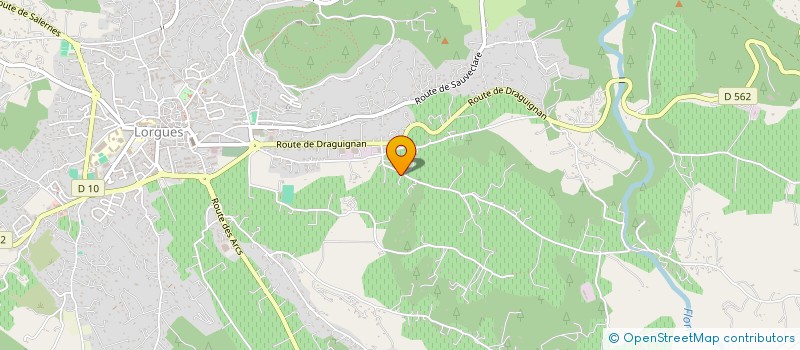 localisation de l'entreprise MADAME HELENE DURAND  LORGUES