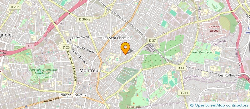 localisation de l'entreprise MADAME HELENE DURAND-GASSELIN à MONTREUIL