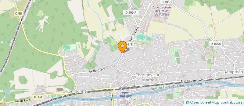 localisation de l'entreprise MADAME HELENE DUTHILLEUL  THORIGNY-SUR-MARNE