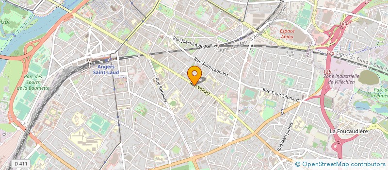 localisation de l'entreprise MADAME HELENE DUVAL à ANGERS