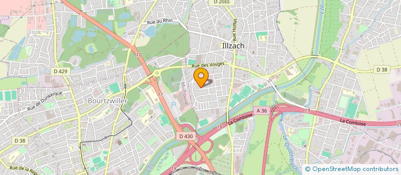 localisation de l'entreprise MADAME HELENE DUVIGOUX  ILLZACH