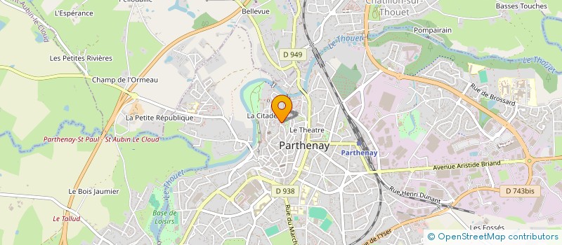 localisation de l'entreprise MADAME HELENE ECALLE  PARTHENAY