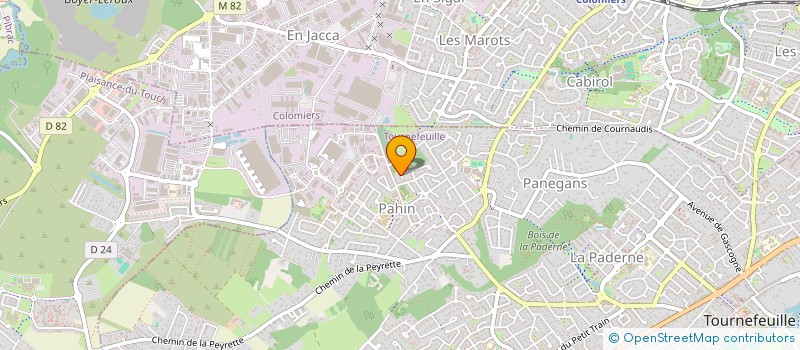 localisation de l'entreprise MADAME HELENE EGAL  TOURNEFEUILLE