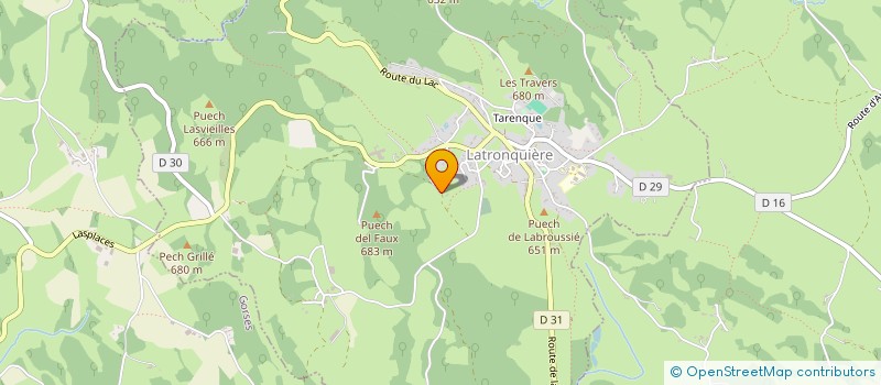 localisation de l'entreprise MADAME HELENE ESCASSUT  LATRONQUIERE