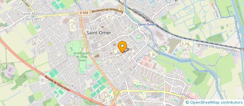 localisation de l'entreprise MADAME HELENE EVRARD  SAINT-OMER