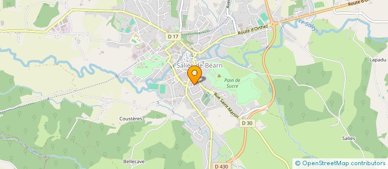 localisation de l'entreprise MADAME HELENE FABRE  SALIES-DE-BEARN