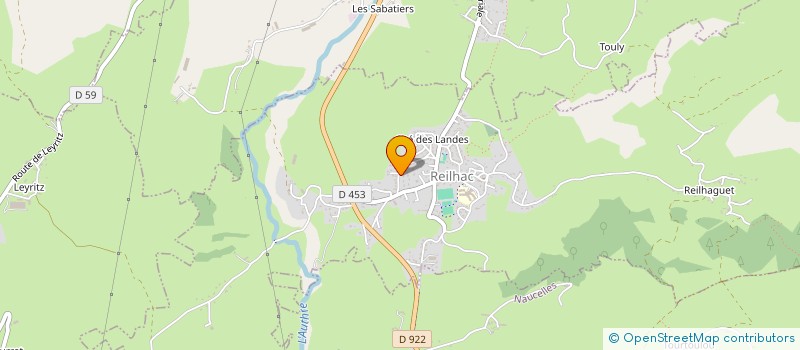 localisation de l'entreprise MADAME HELENE FABRE  REILHAC