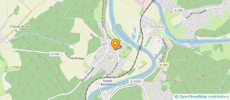 localisation de l'entreprise MADAME HELENE FALCONNET à TORPES