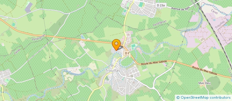 localisation de l'entreprise MADAME HELENE FALGARONE  TROUILLAS