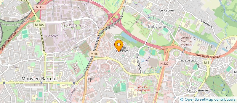 localisation de l'entreprise MADAME HELENE FASQUEL  VILLENEUVE-D'ASCQ