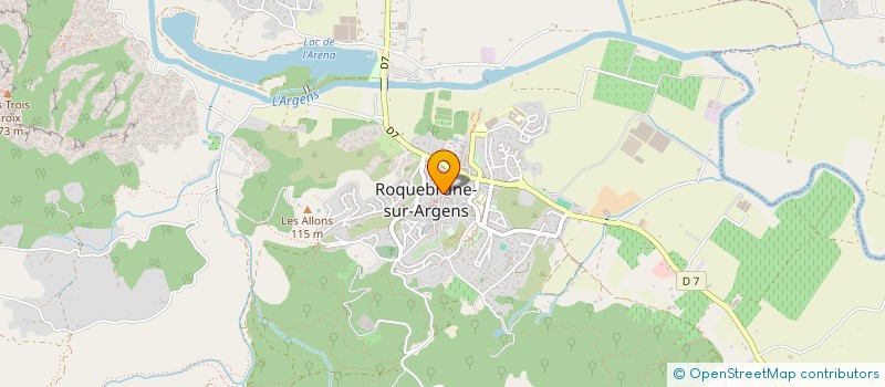 localisation de l'entreprise MADAME HELENE FASSEL  ROQUEBRUNE-SUR-ARGENS