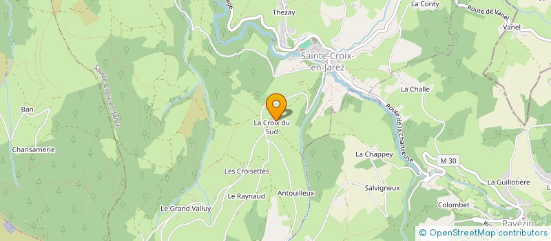 localisation de l'entreprise MADAME HELENE FAUCONNET  SAINTE-CROIX-EN-JAREZ