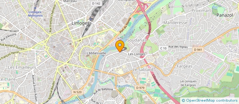 localisation de l'entreprise MADAME HELENE FAURE à LIMOGES