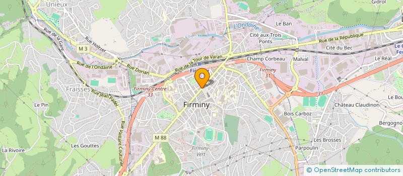 localisation de l'entreprise MADAME HELENE FAUX à FIRMINY