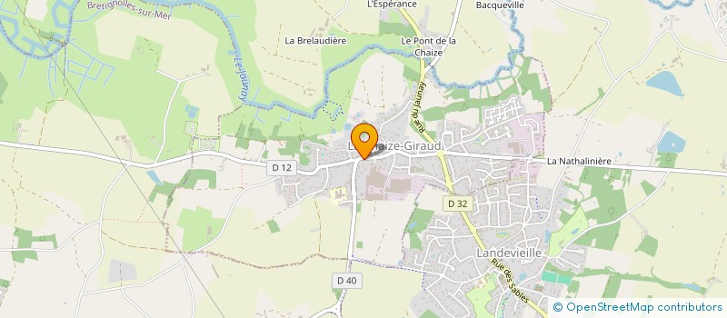 localisation de l'entreprise MADAME HELENE FEHR à LA CHAIZE-GIRAUD