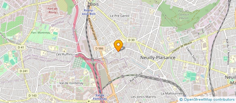 localisation de l'entreprise MADAME HELENE FEINY à ROSNY-SOUS-BOIS