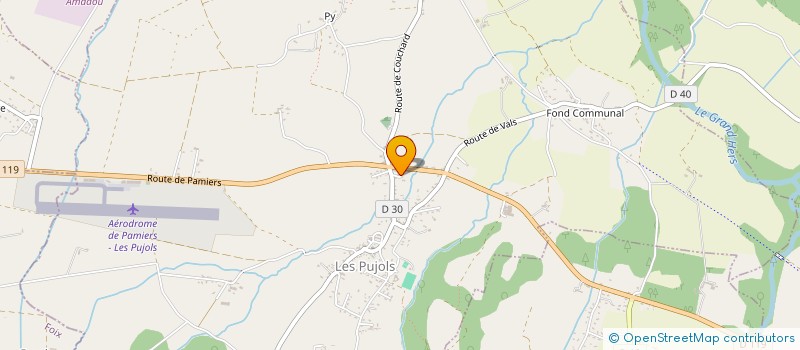 localisation de l'entreprise MADAME HELENE FERNANDEZ à LES PUJOLS