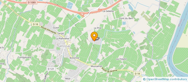 localisation de l'entreprise MADAME HELENE FICHET  GENISSAC