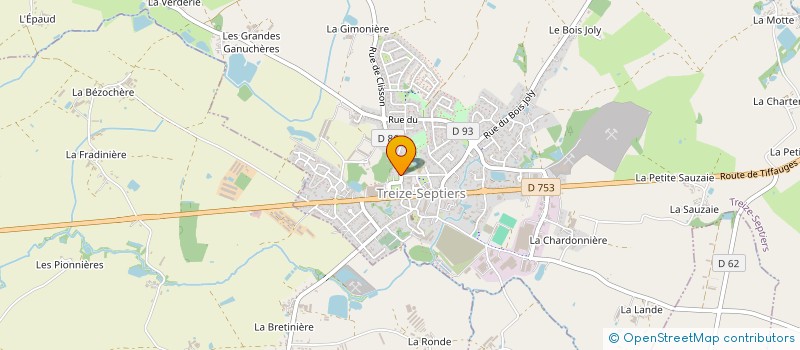 localisation de l'entreprise MADAME HELENE FILLON à TREIZE-SEPTIERS
