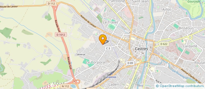 localisation de l'entreprise MADAME HELENE FLEURY  CASTRES