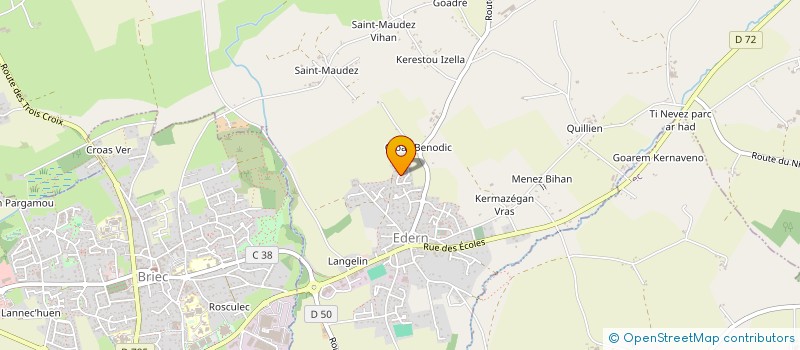 localisation de l'entreprise MADAME HELENE FLORANGE LE MOAL  EDERN