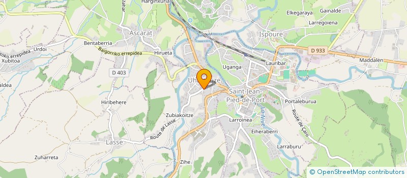 localisation de l'entreprise MADAME HELENE FLORES  UHART-CIZE