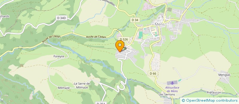 localisation de l'entreprise MADAME HELENE FOGLAR à CHATEL-EN-TRIEVES