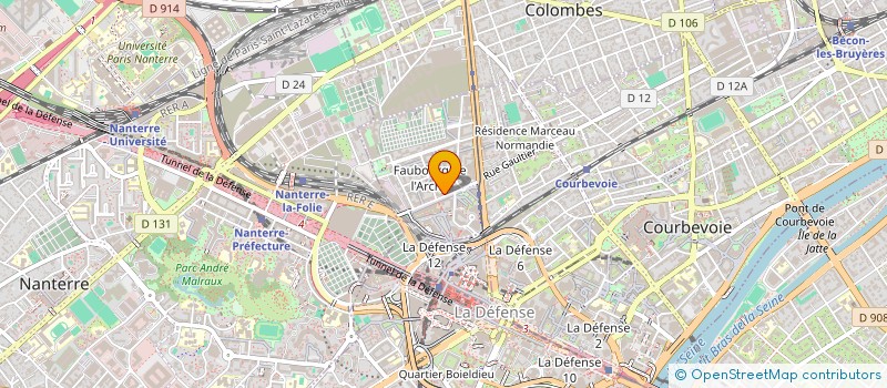 localisation de l'entreprise MADAME HELENE FORD à COURBEVOIE