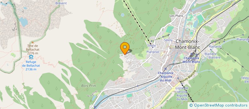 localisation de l'entreprise MADAME HELENE FORTUNET  CHAMONIX-MONT-BLANC