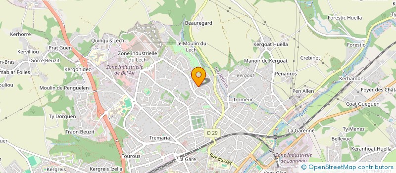 localisation de l'entreprise MADAME HELENE FOUERE à LANDERNEAU