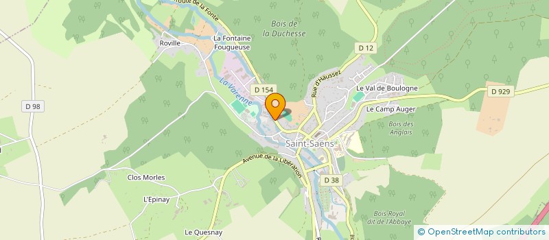 localisation de l'entreprise MADAME HELENE FOUQUET  SAINT-SAENS