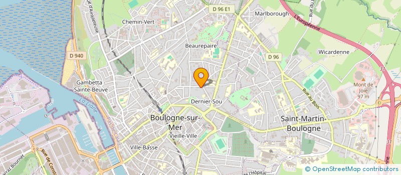 localisation de l'entreprise MADAME HELENE FOURDRIGNIER à BOULOGNE-SUR-MER