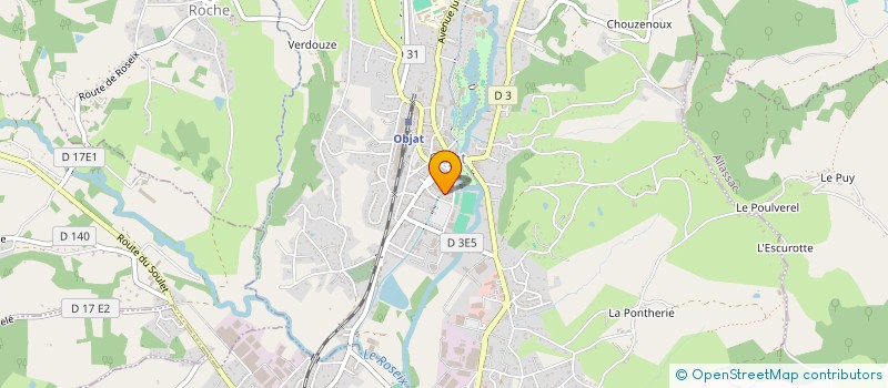 localisation de l'entreprise MADAME HELENE FOUREL  OBJAT