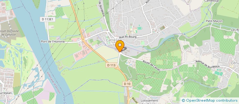 localisation de l'entreprise MADAME HELENE FOURNET  LATRESNE